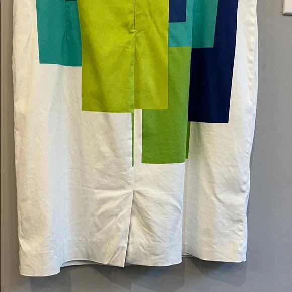 Leslie Fay Colorful Geometric Print Dress - Picture 10 of 15